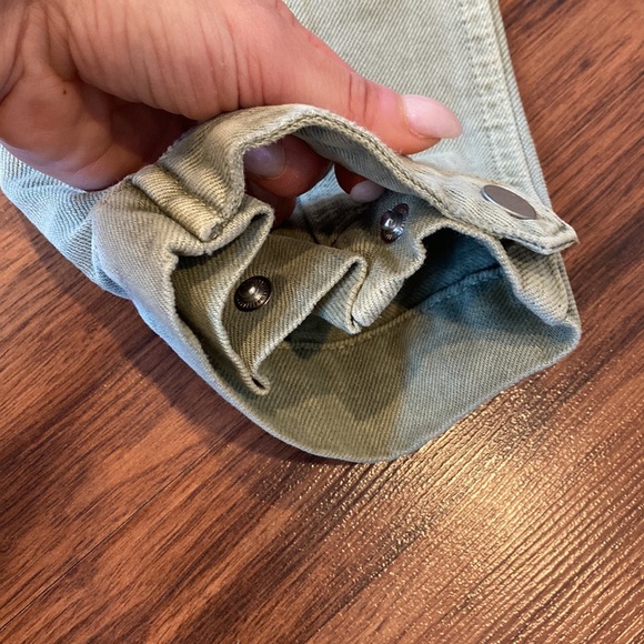 Blue Revival size24 olive green cargo style denim - Picture 13 of 16